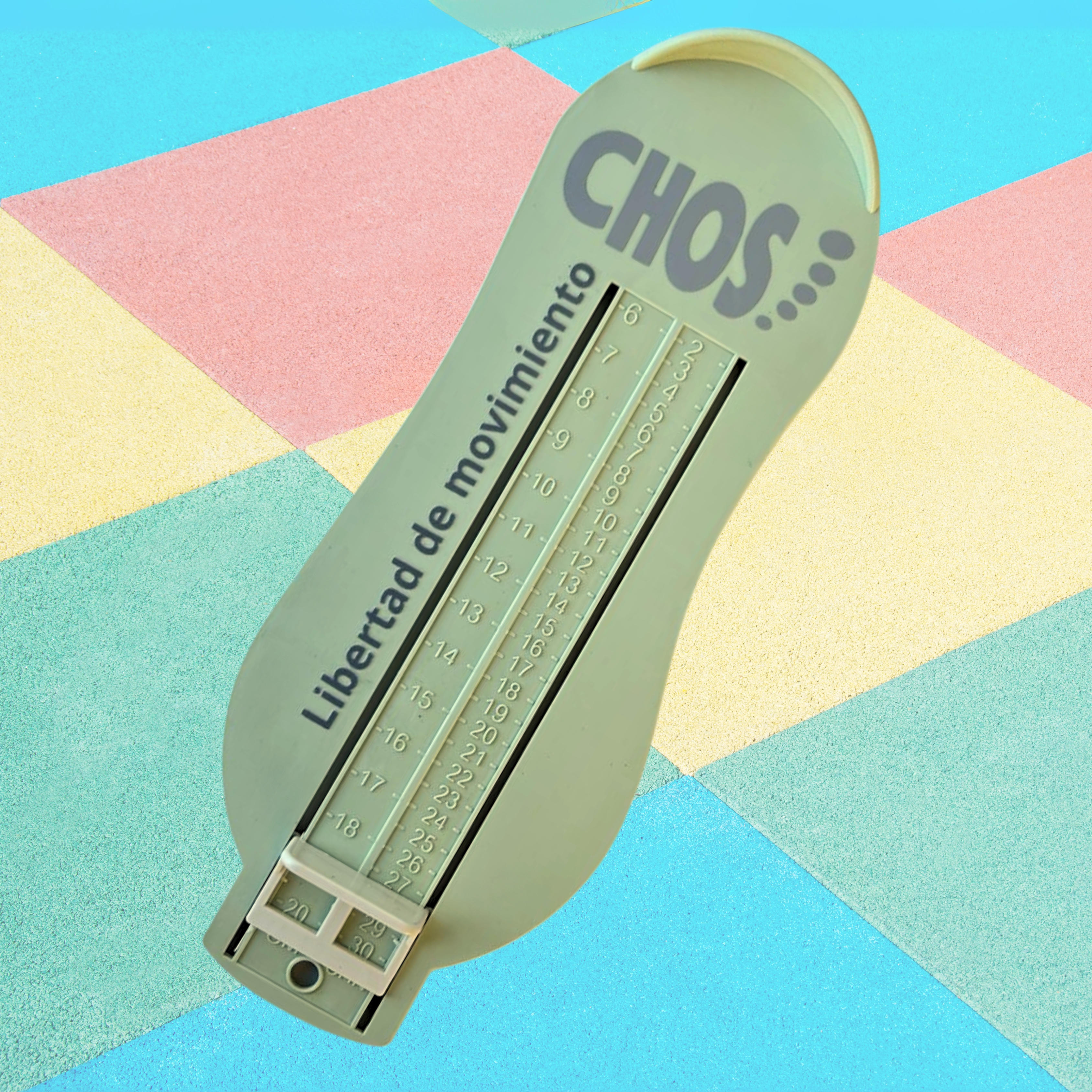 Regla para medir pie