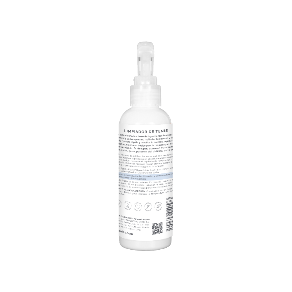 Limpiador de tenis en spray OH!GANICS 100 ml