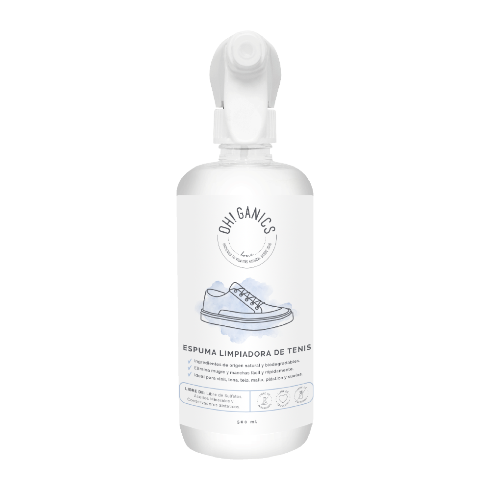 Limpiador de tenis en espuma OH!GANICS 500 ml
